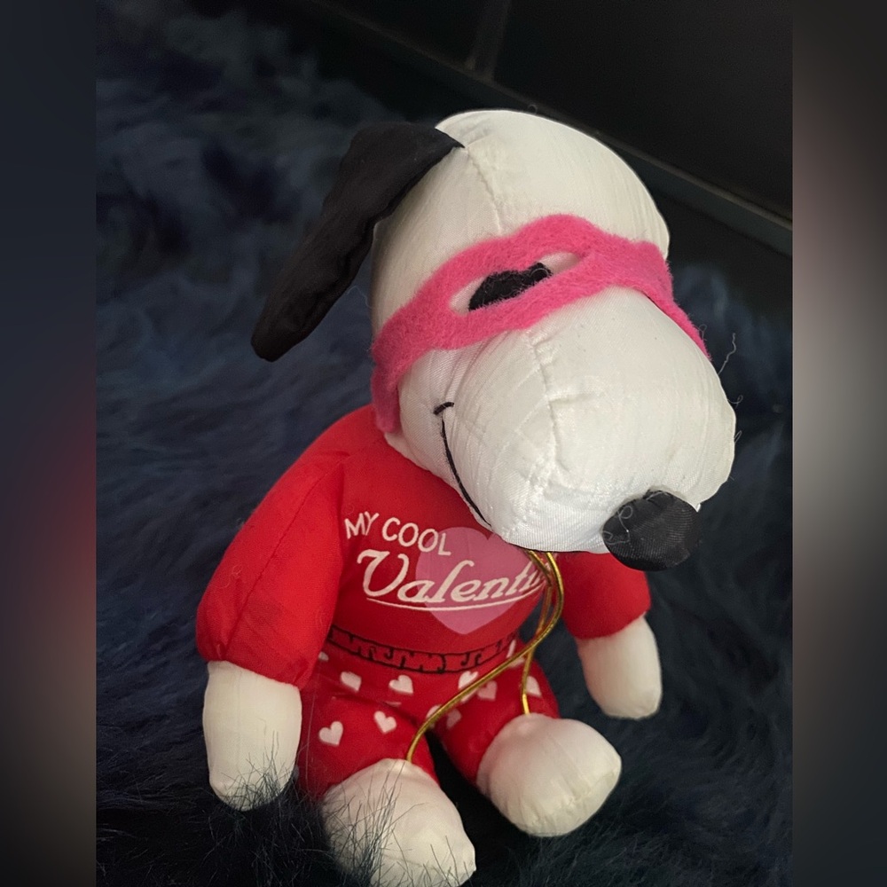 Valentines snoopy Red and White Plush